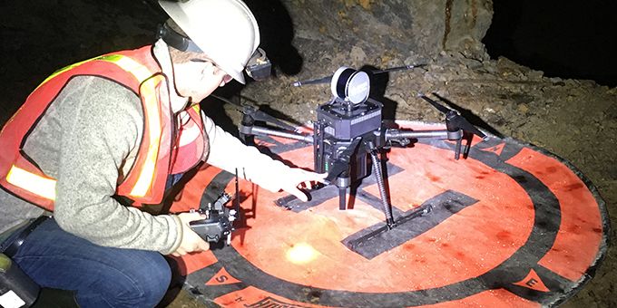 Autonomous Drones Provide Information on Remaining Resources in Historic Mining Area