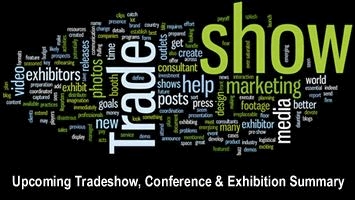 Upcoming Tradeshow, Conference & Exhibition Summary -  September - December 2016
