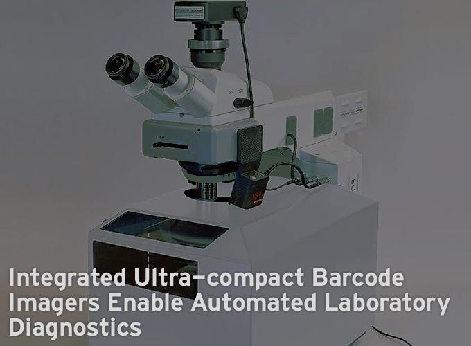 Integrated Ultra-compact Barcode Imagers Enable Automated Laboratory Diagnostics