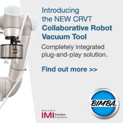 Bimba Launches Plug-and-Play Vacuum End-Of-Arm Tooling for Collaborative Robots