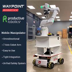 Waypoint Robotics/Productive Robotics Easy to Use, Omnidirectional 7 DoF Mobile Manipulator