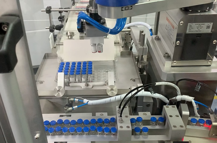 A machine with blue tubesDescription automatically generated