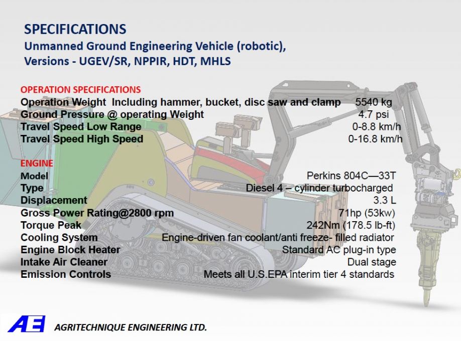 UGEV specs