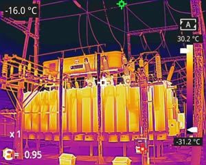 Non-contact temperature measurement to ensure safe operation